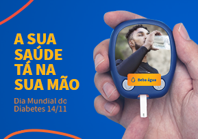 Simbolo da campanha do diabetes.